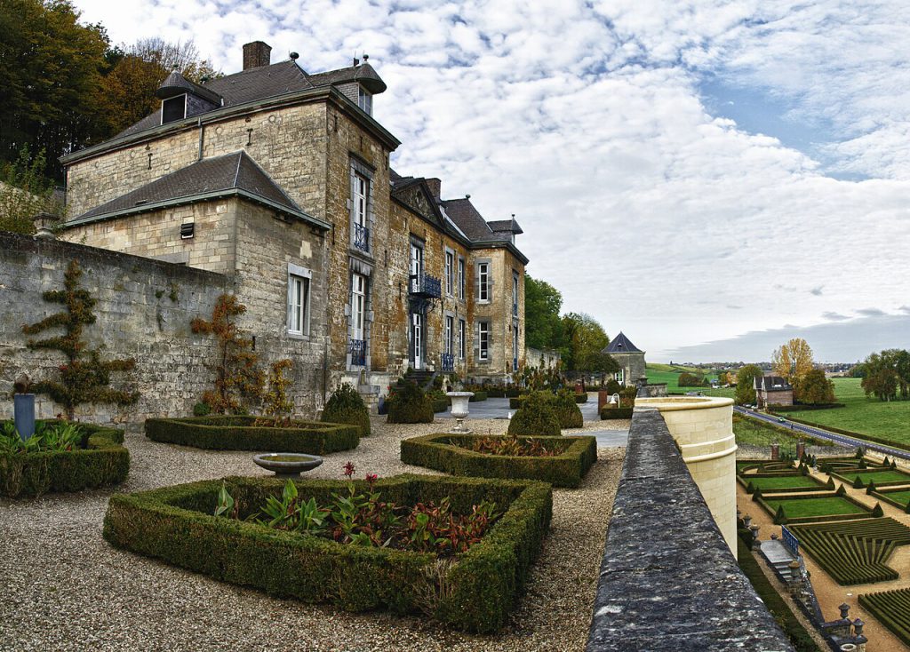 Château Neercanne met de terrastuinen bij Maastricht